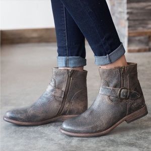 Brown Leather Ankle Boots